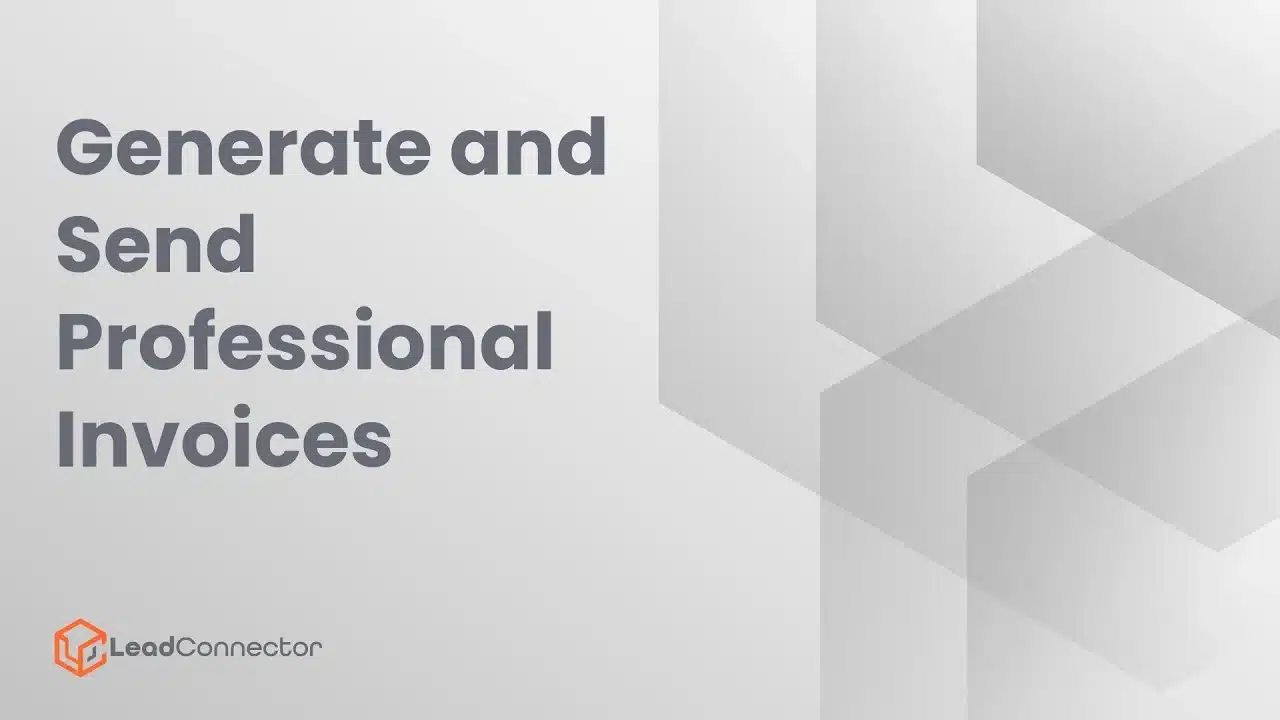 Generate and Send Professional Invoices