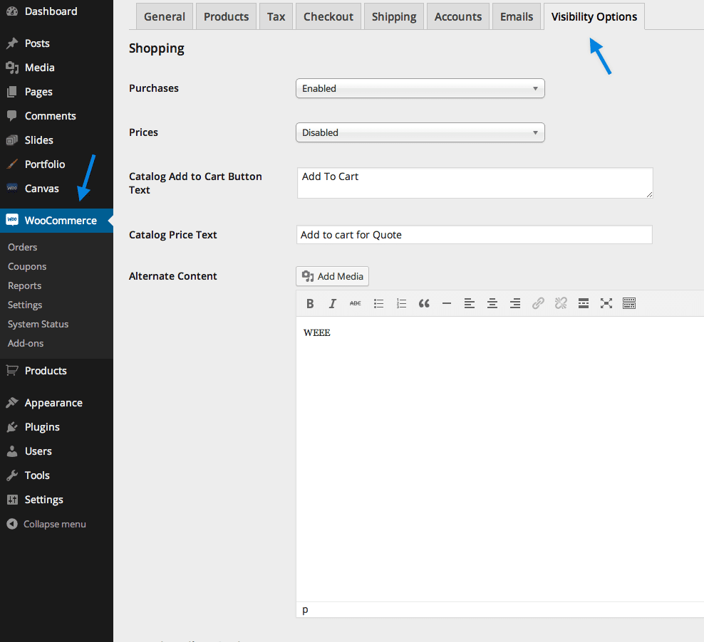 Visibility by Using Roles