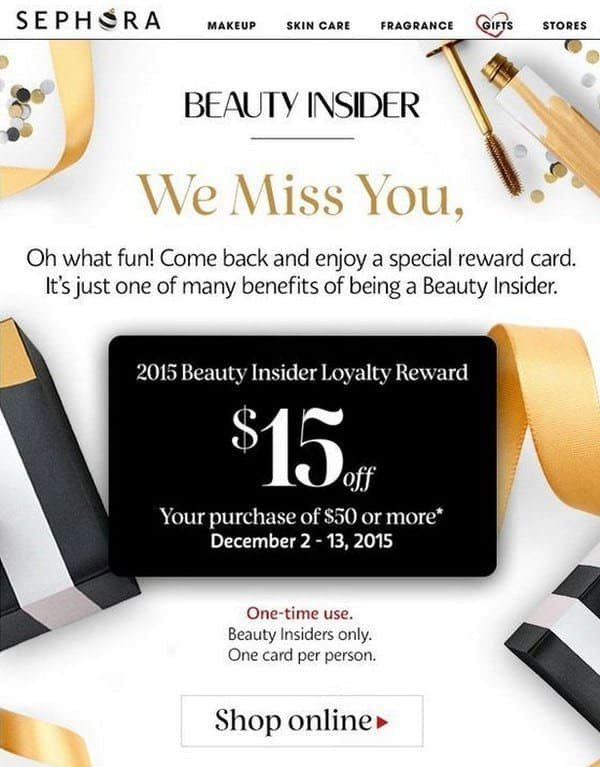 Special Loyalty Reward Card