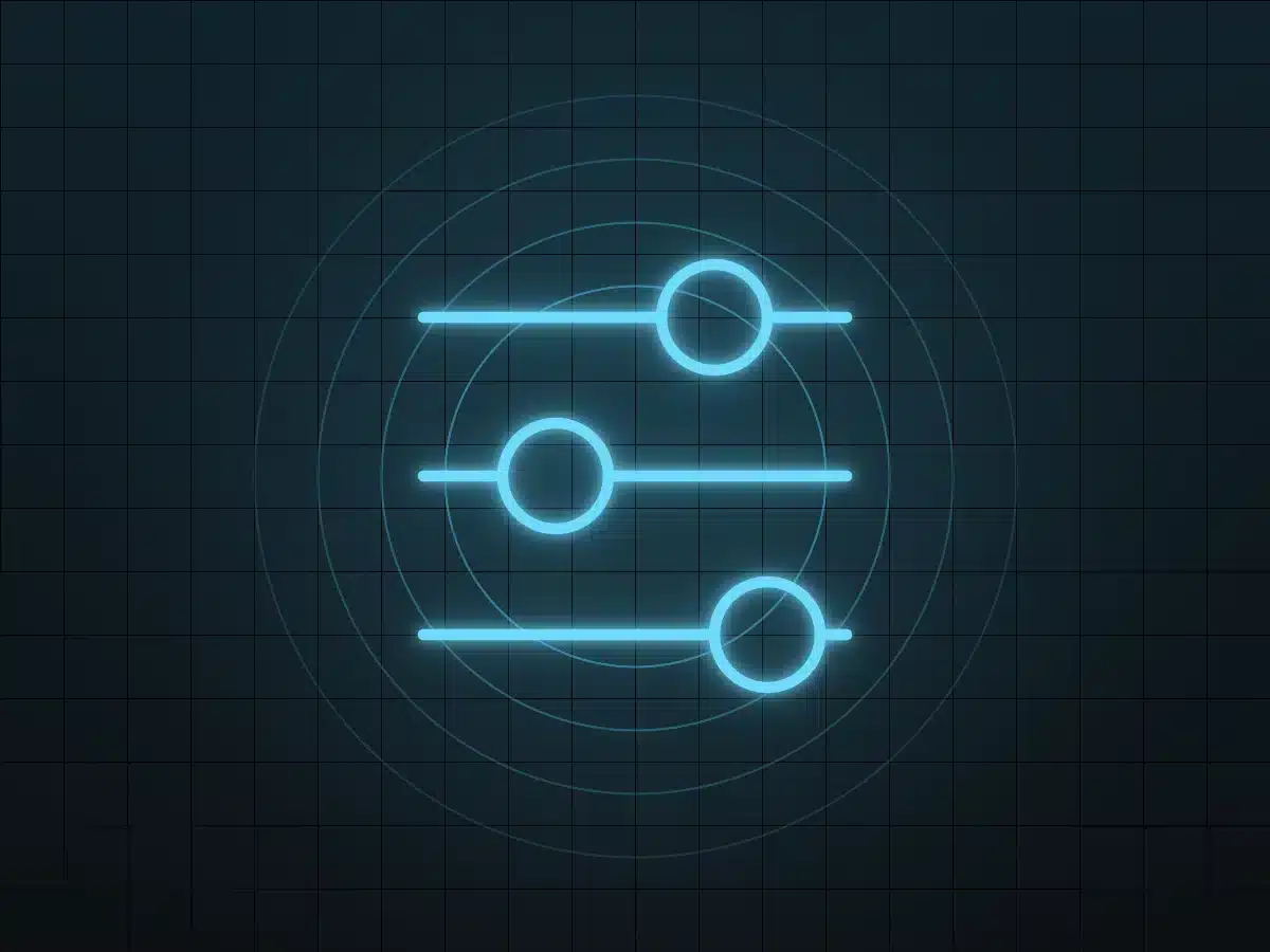 Sliders representing custom-built solutions
