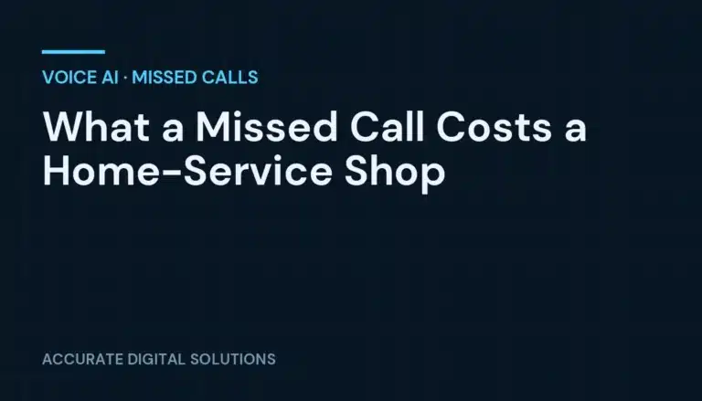 What a Missed Call Costs a Home-Service Shop